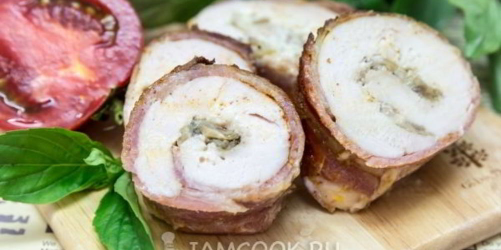 Рецепт куриный рулет с сушеным луком