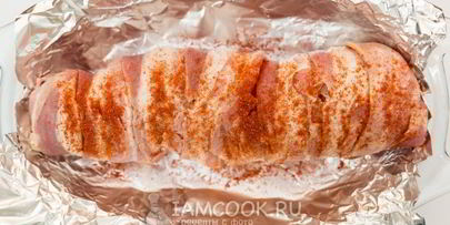 куриный рулет с сушеным луком