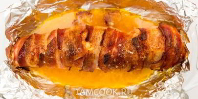 куриный рулет с сушеным луком