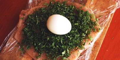 куриный рулет с яйцом