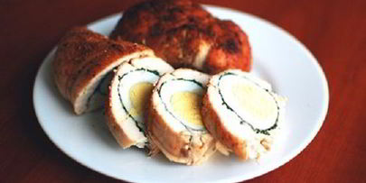 куриный рулет с яйцом