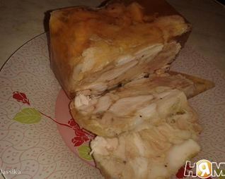Куриный рулет в желе
