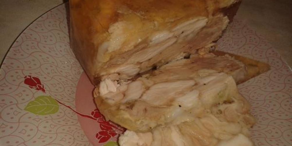 Рецепт куриный рулет в желе