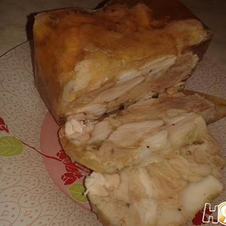 Куриный рулет в желе