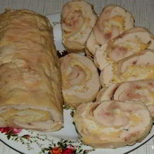 Рецепт Куриный рулет запеченный в духовке