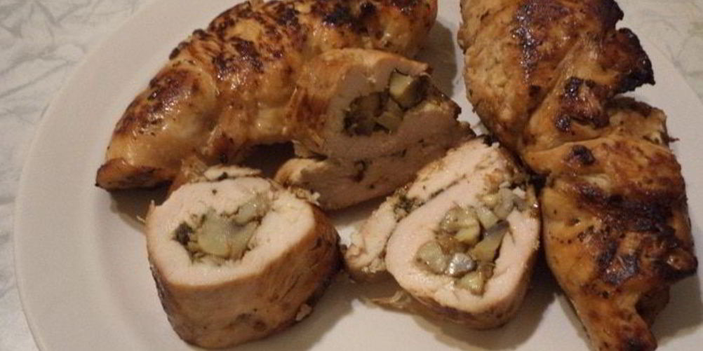 Рецепт куриные рулетики с грибами