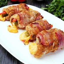 Рецепт Куриные рулетики с огурцом