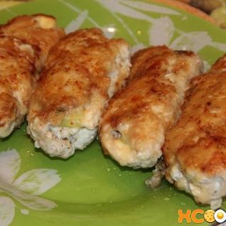 Куриные рулетики с сыром