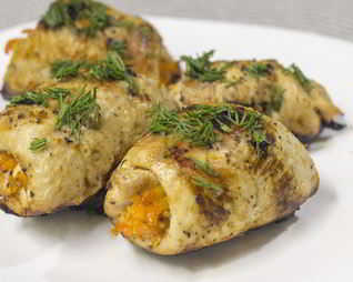 Куриные рулетики в мультиварке