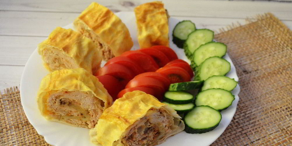 Рецепт мясной рулет из лаваша