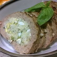 Рецепт Мясной рулет с рисом и яйцами