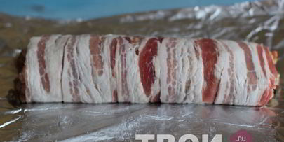 мясной рулет в беконе