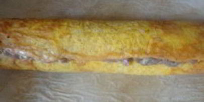 мясной рулет в сырной оболочке