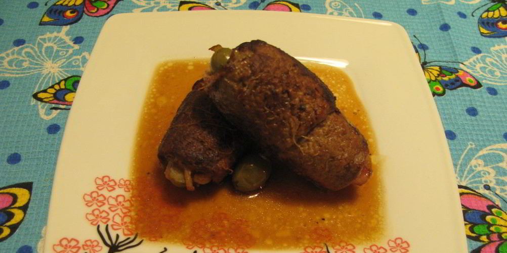 Рецепт мясных рулетиков иза говядин