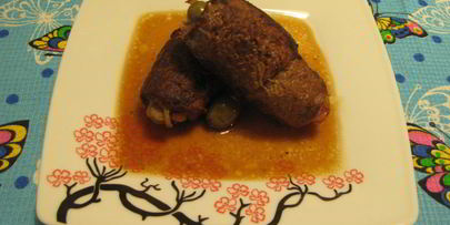 мясные рулетики из говядины