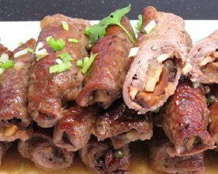 Мясные рулеты с начинкой