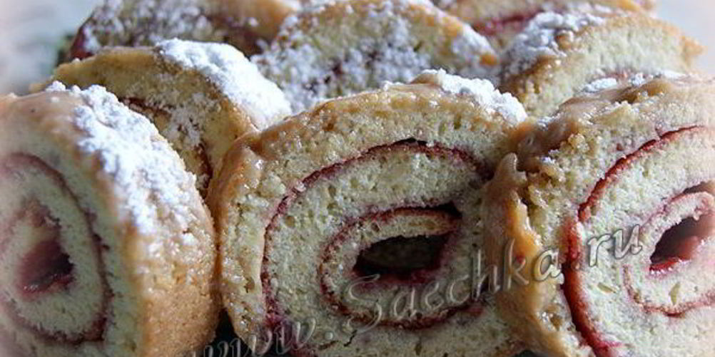 Рецепт рулет бисквитный