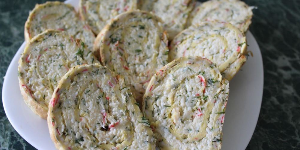 Рецепт рулет из крабовых палочек