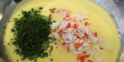 рулет из крабовых палочек