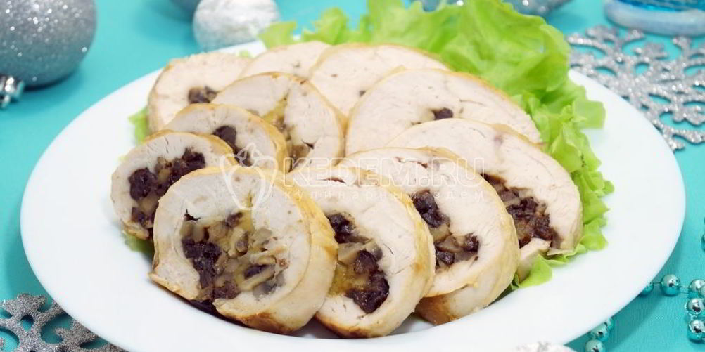 Рецепт рулет из куриной грудки