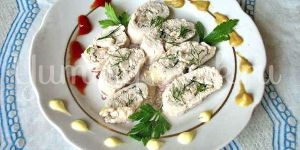 Рецепт рулет из курицы