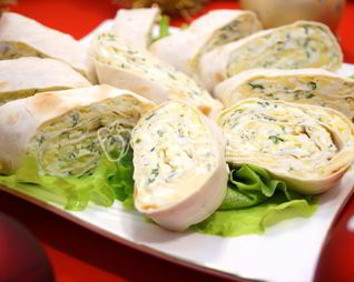 Рулет из лаваша с сыром