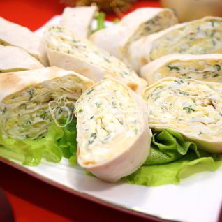 Рулет из лаваша с сыром