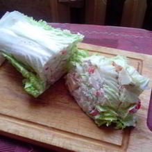 Рецепт Рулет из пекинской капусты с брынзой