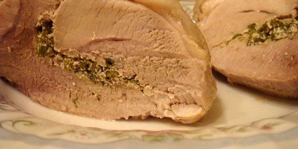 Рецепт рулет из свинины с укропом