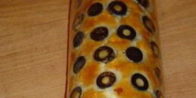 рулет из заварного теста с начинкой