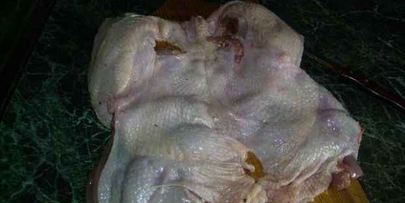 рулет куриный с гарниром