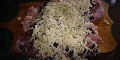 рулет куриный с гарниром