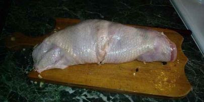 рулет куриный с гарниром