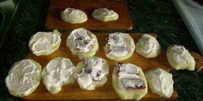 рулет куриный с гарниром