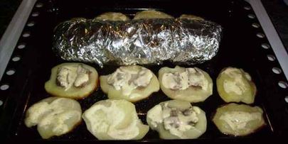 рулет куриный с гарниром