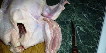 рулет куриный с гарниром