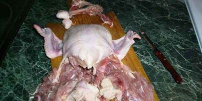 рулет куриный с гарниром