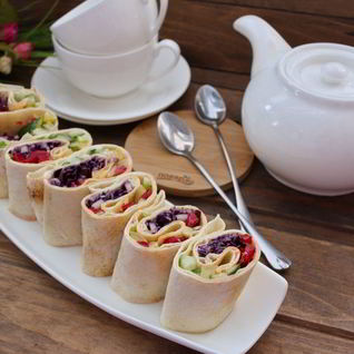 Рулет Радуга с овощами