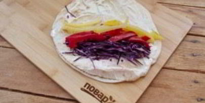 рулет радуга с овощами