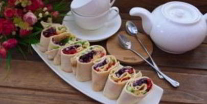 рулет радуга с овощами