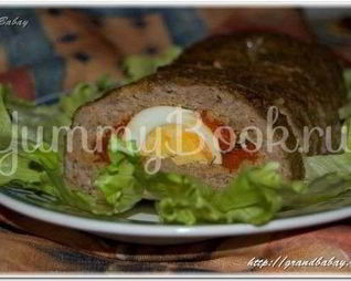 Рулет с индейки с запеченным перцем