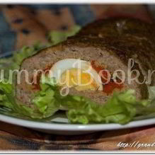 Рецепт Рулет с индейки с запеченным перцем