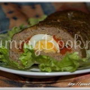 Рулет с индейки с запеченным перцем