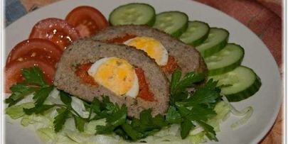 рулет с индейки с запеченным перцем