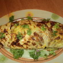 Рецепт Рулет с капустой, гречневой кашей и грибами