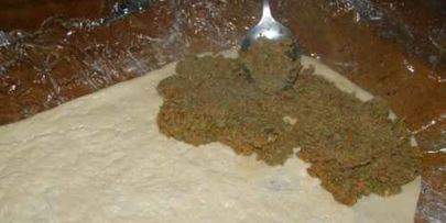 рулет с паштетом печени индейки