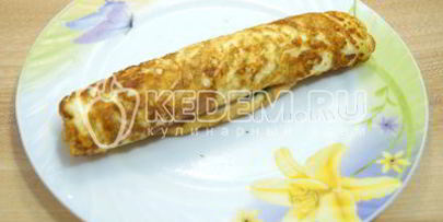 рулет с сыром и зеленью