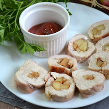 Рецепт Рулетики из индейки с начинкой в духовке