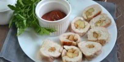 рулетики из индейки с начинкой в духовке