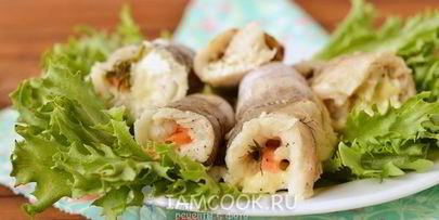 рулетики из рыбы